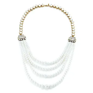 Pearl Bead Layered Necklace