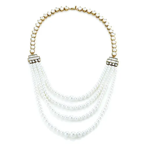 Pearl Bead Layered Necklace