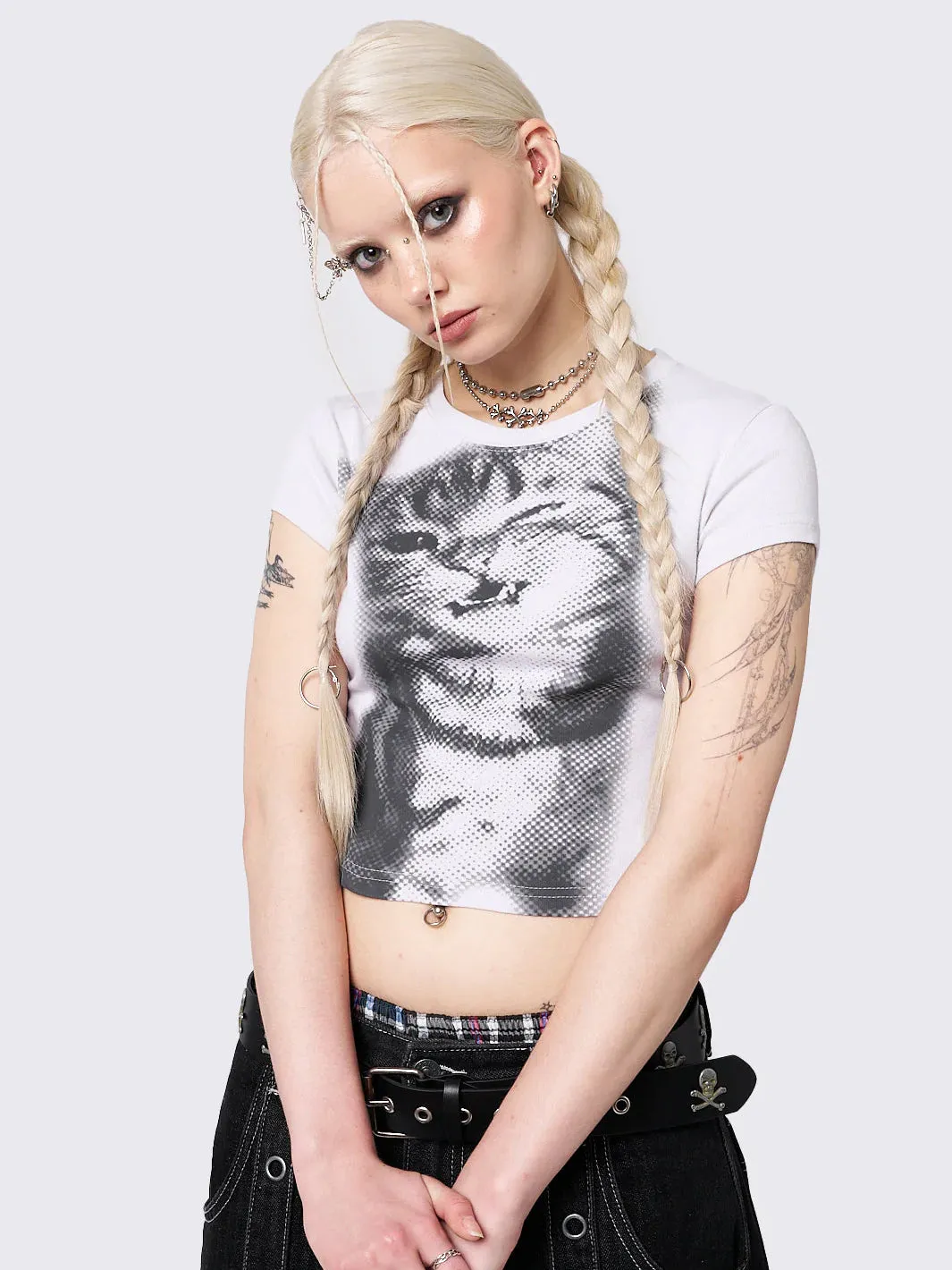 PIXEL KITTY BABY TEE