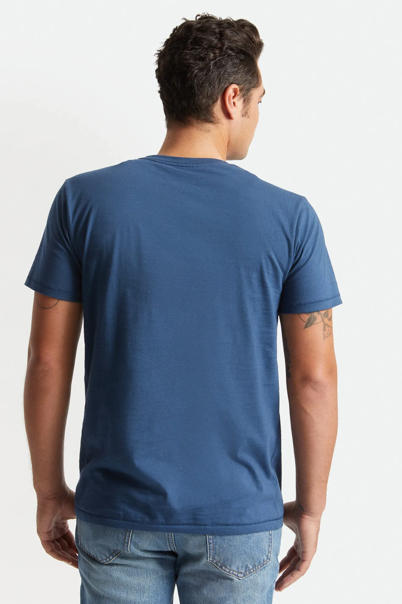 Premium Cotton S/S Tailored Tee - Joe Blue