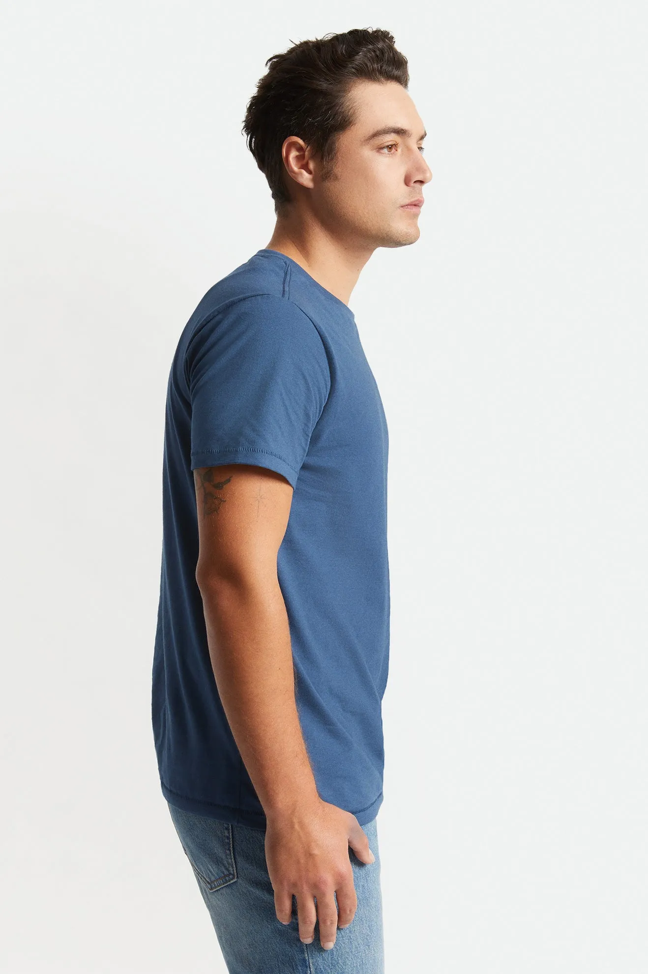 Premium Cotton S/S Tailored Tee - Joe Blue