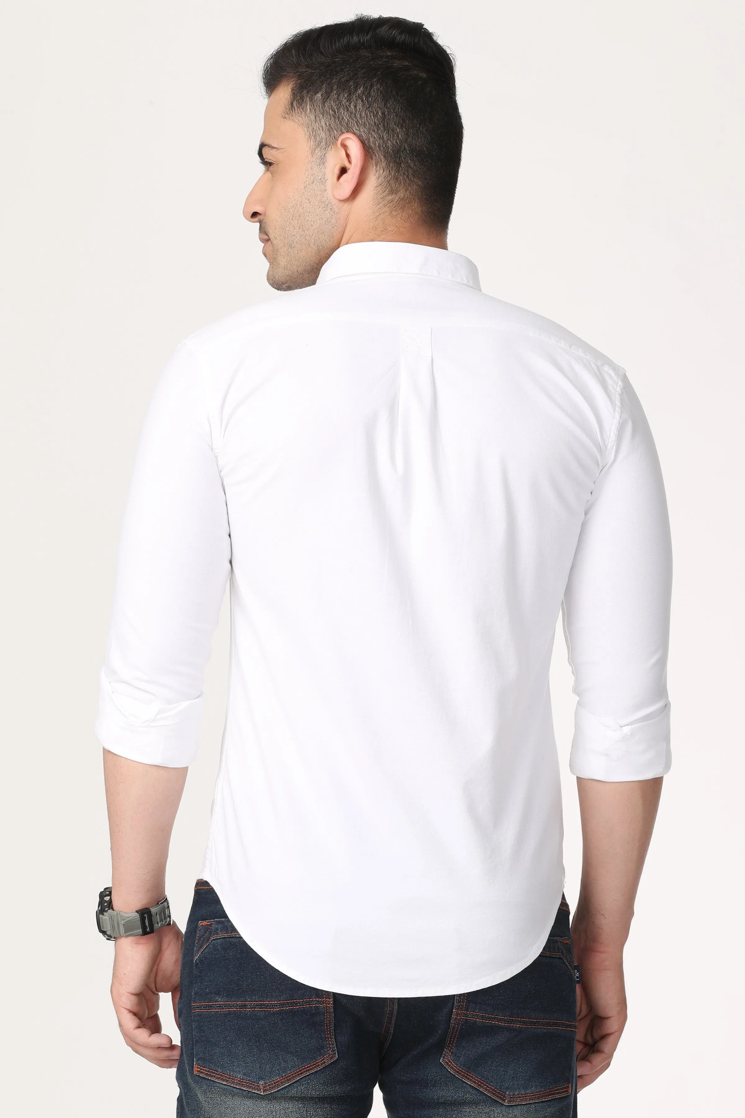 Pure White Full Sleeve Shirt