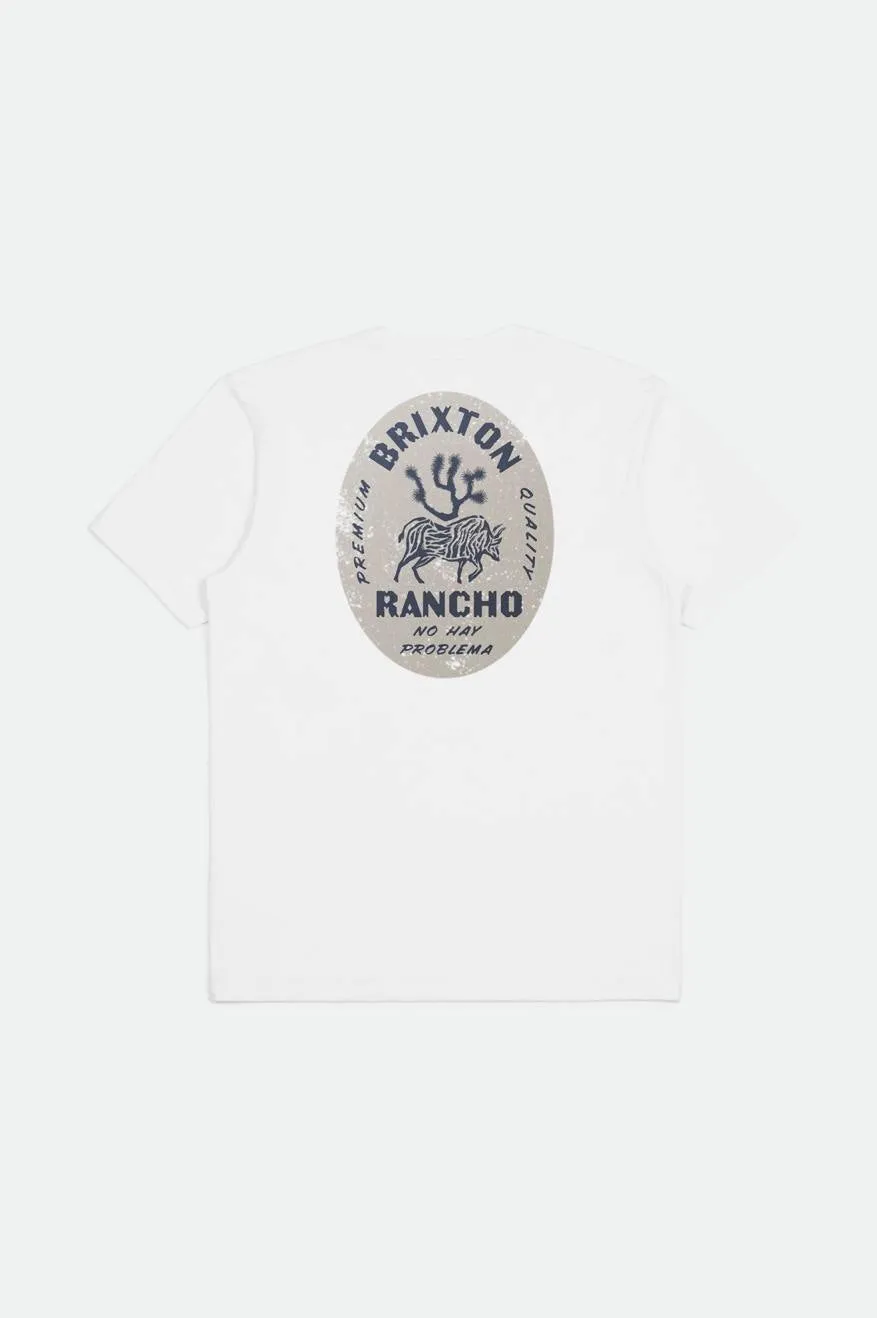 Rancho S/S Tailored Tee - White