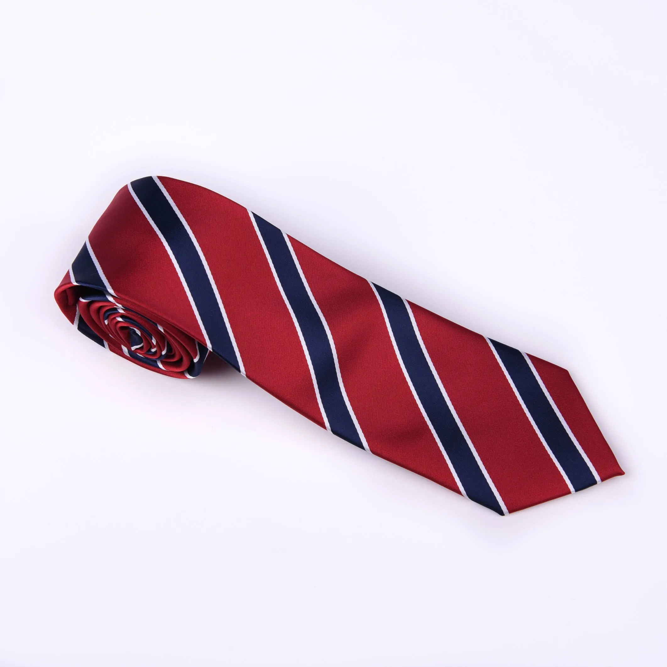 Red & Blue Sexy Formal Business Striped 3 Inch Tie Mens Professional Fashion