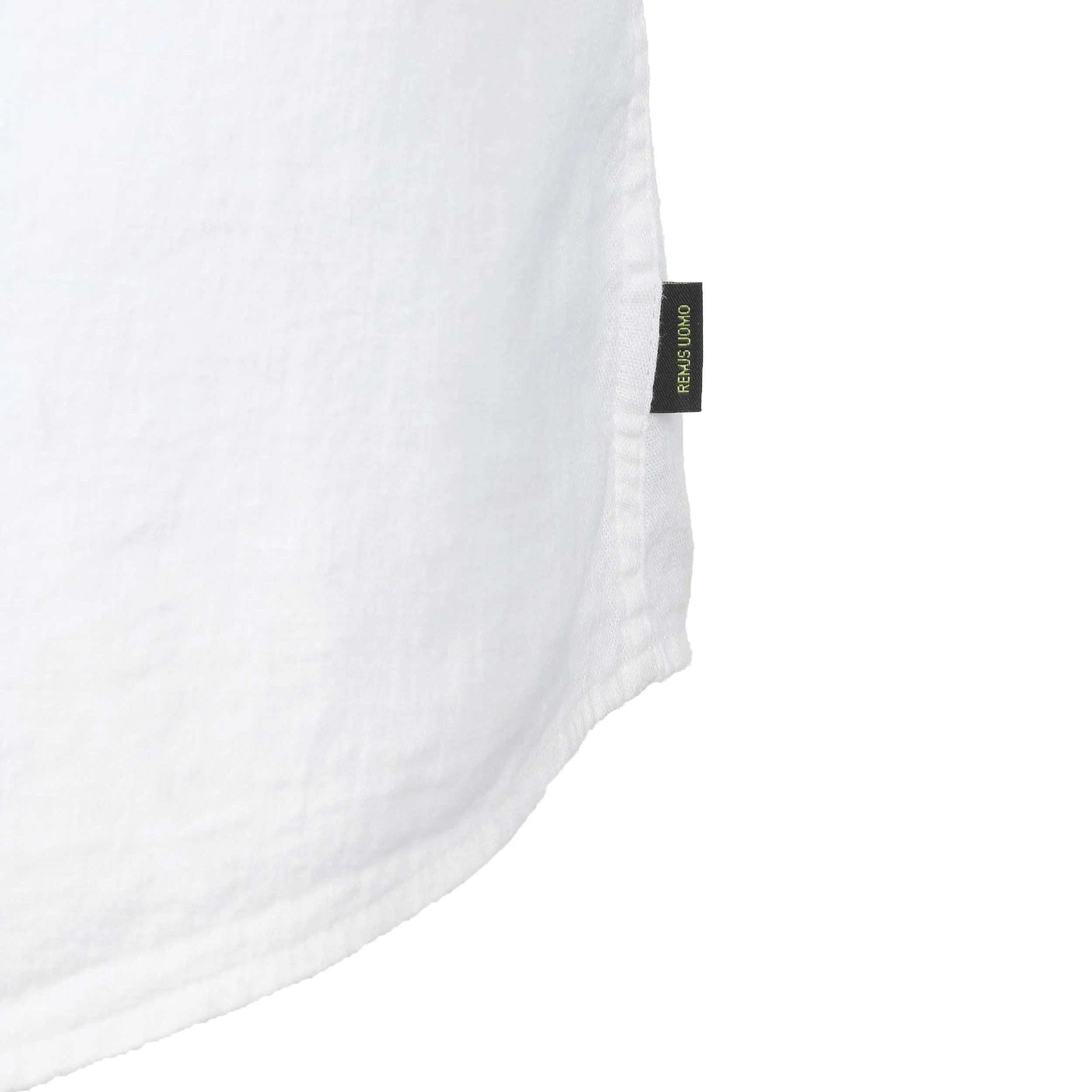 Remus Uomo Linen SS Shirt in White