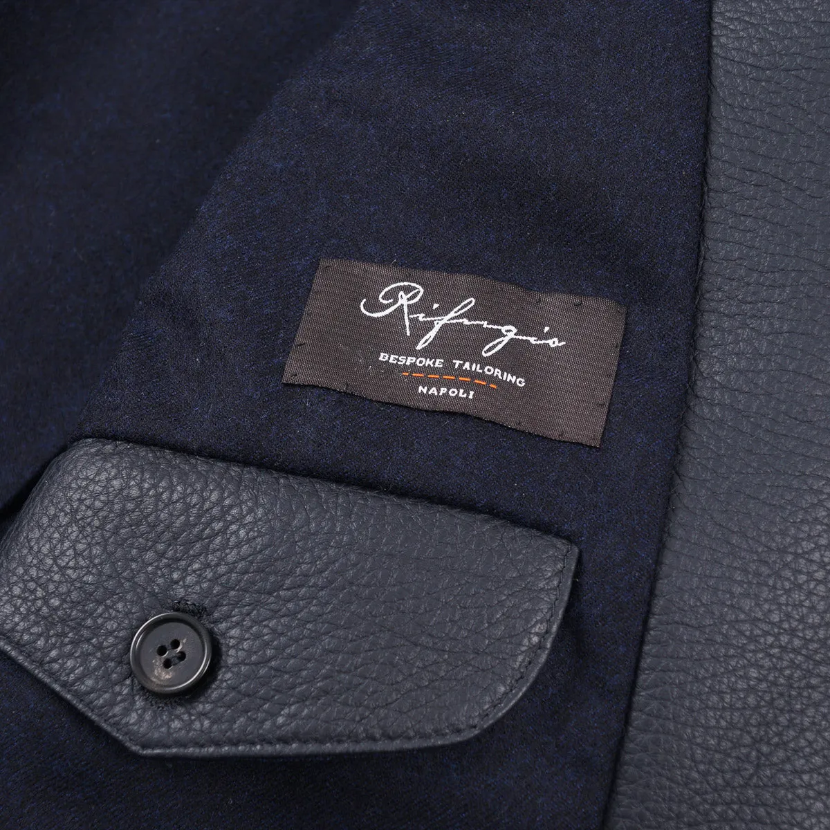 Rifugio Wool-Lined Deerskin Leather Blazer