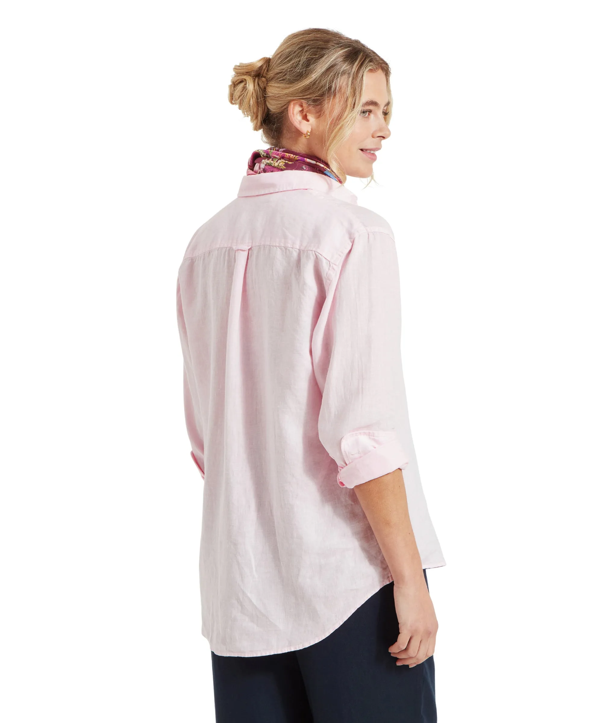 Salthouse Linen Shirt - Pale Pink