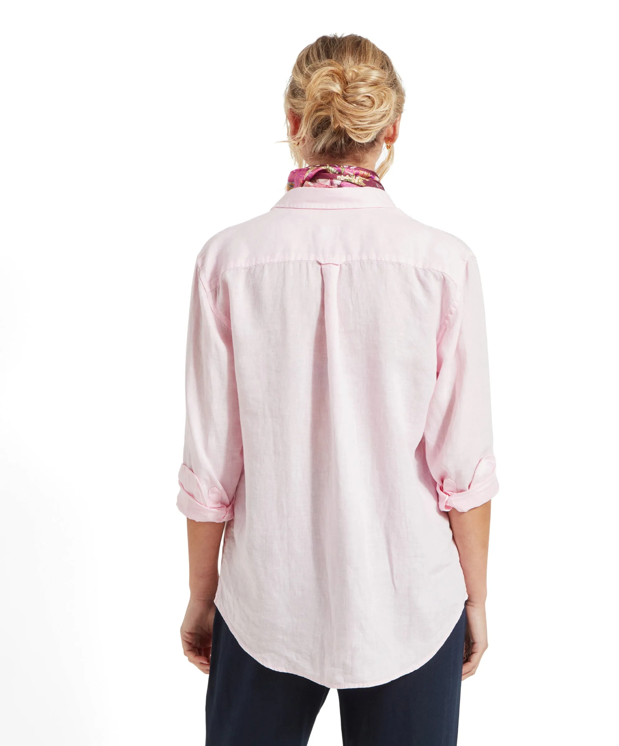 Salthouse Linen Shirt - Pale Pink