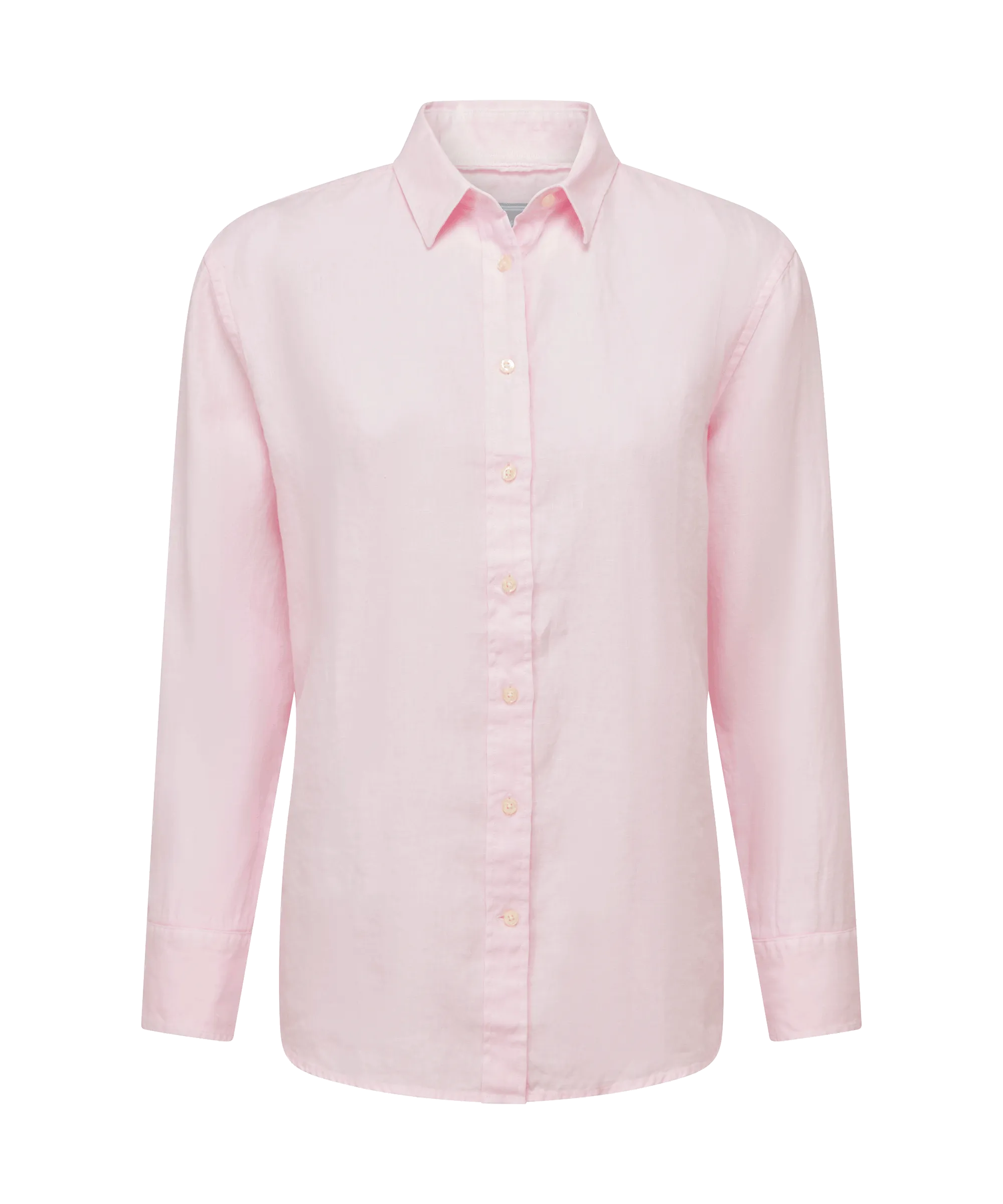 Salthouse Linen Shirt - Pale Pink