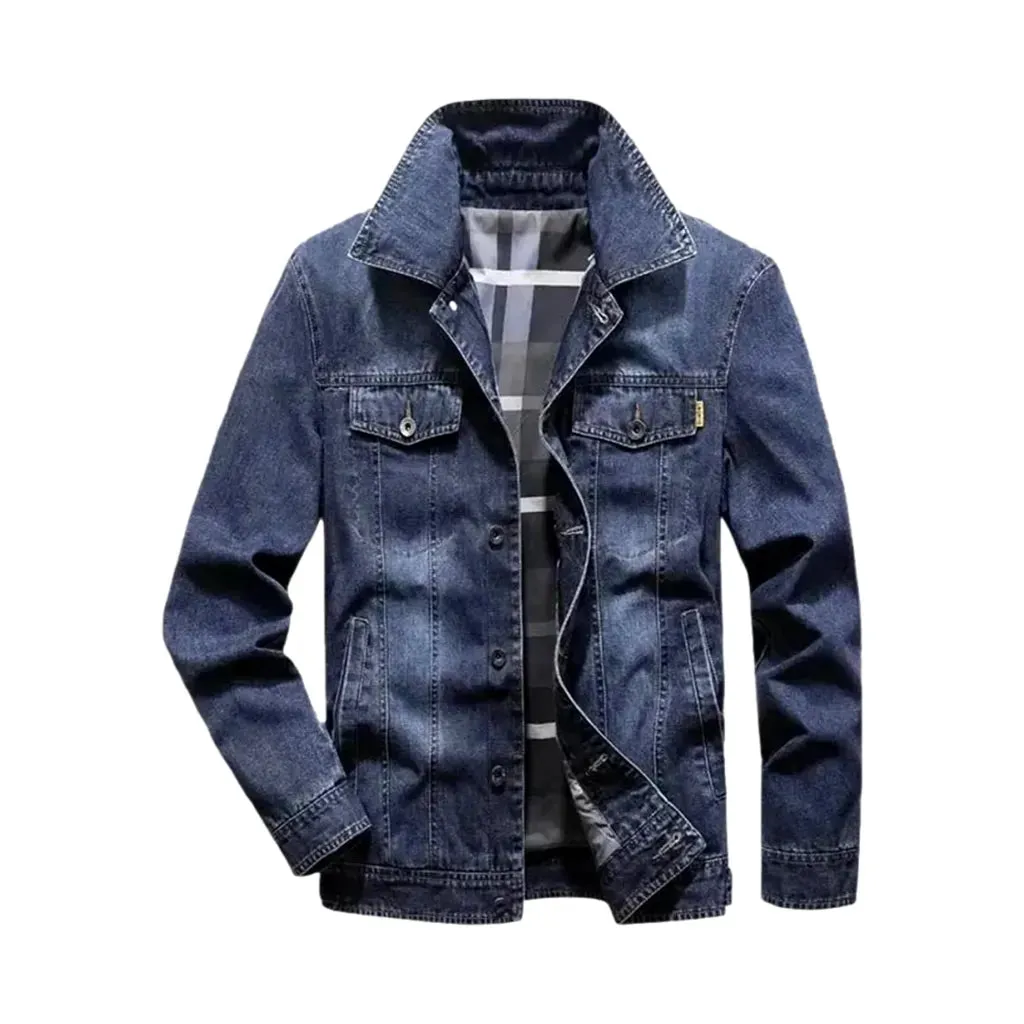 Sanded slim-fit men's jean jacket