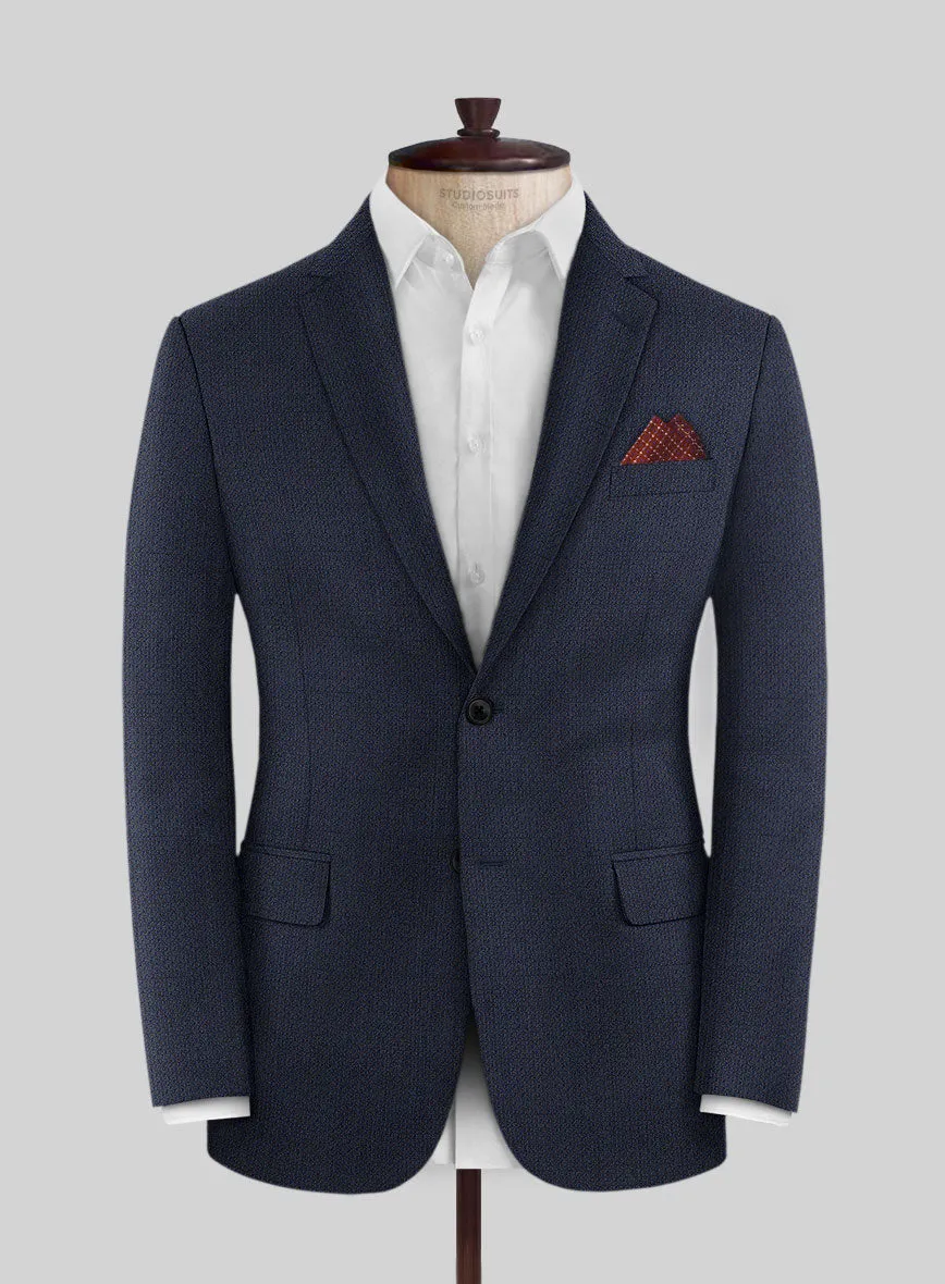 Scabal Tornado Floras Blue Wool Jacket