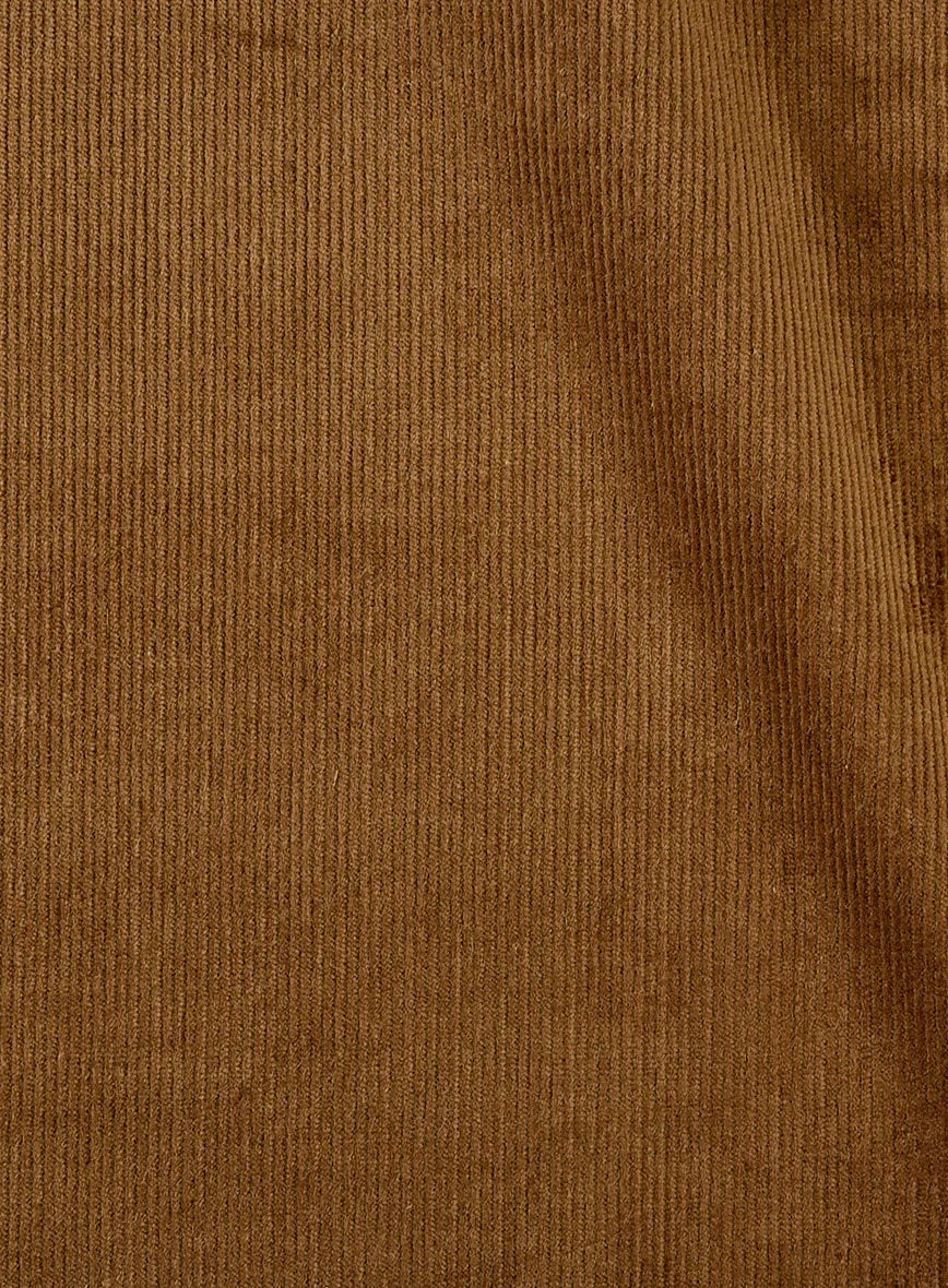 Tan Stretch Pin Corduroy Jacket