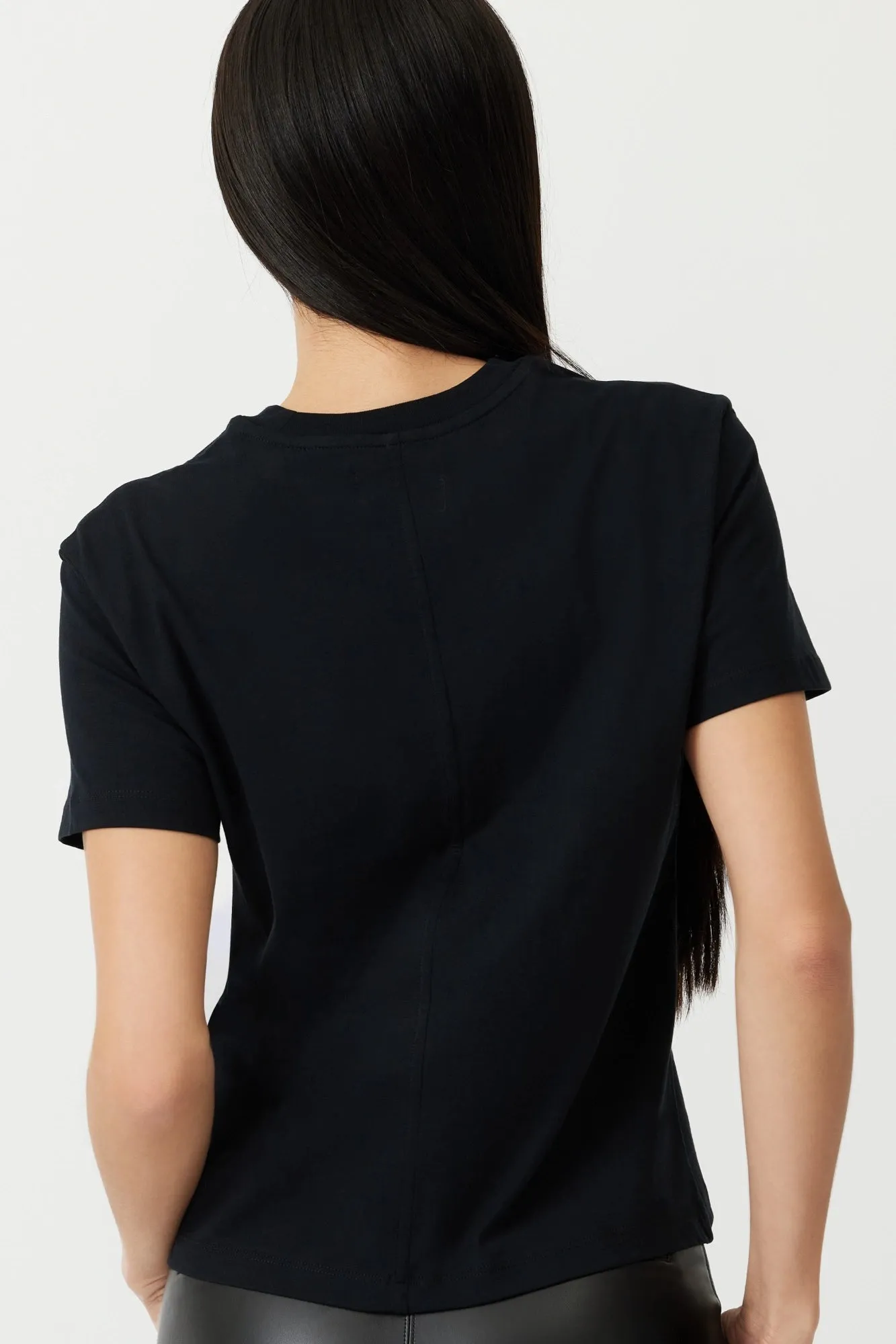 The Aiton - Black Organic Cotton Box Tee Timeless Minimalist Style