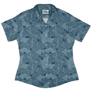 Tropical Dragons Curvy Button Up Shirt