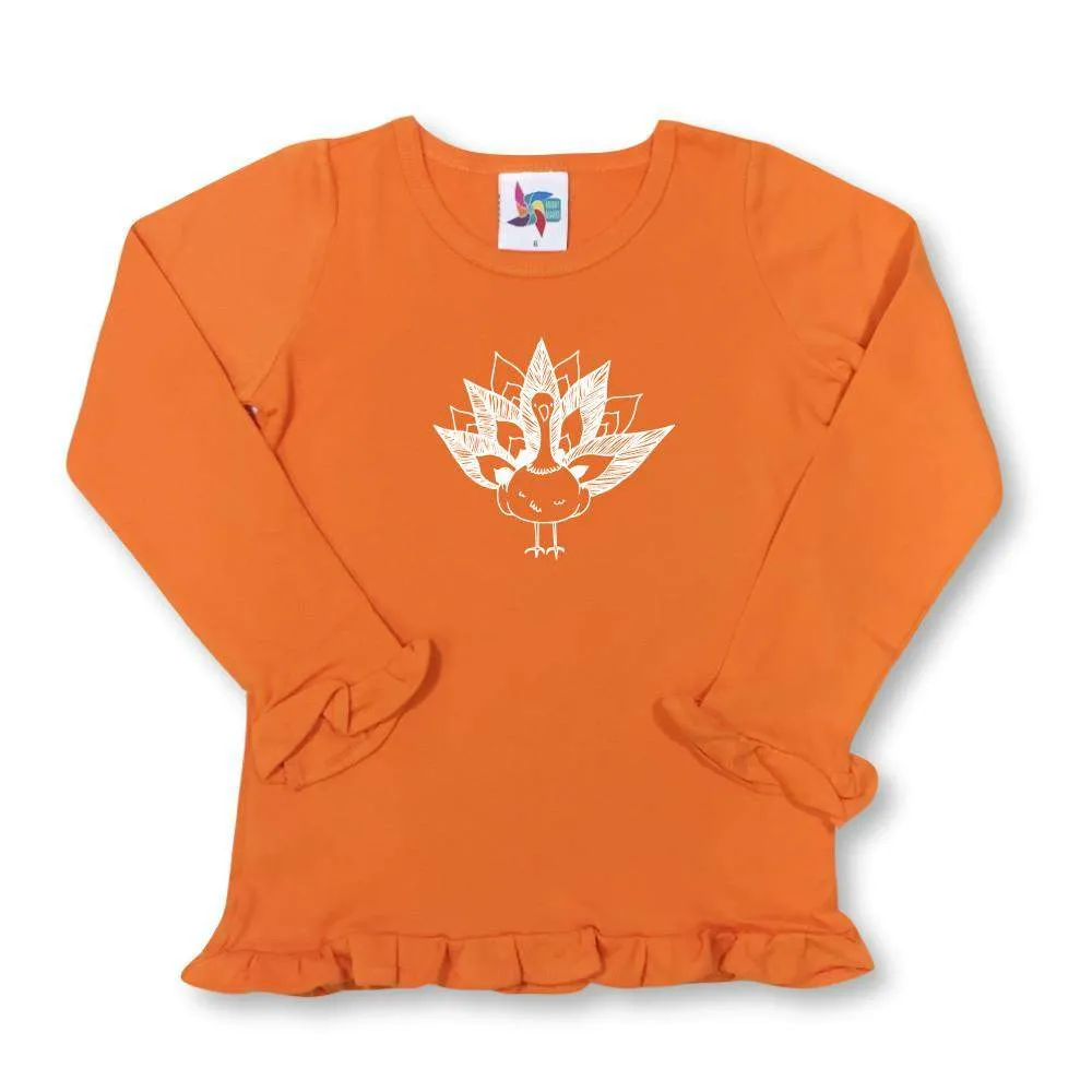 Turkey Long Sleeve Ruffle Tee