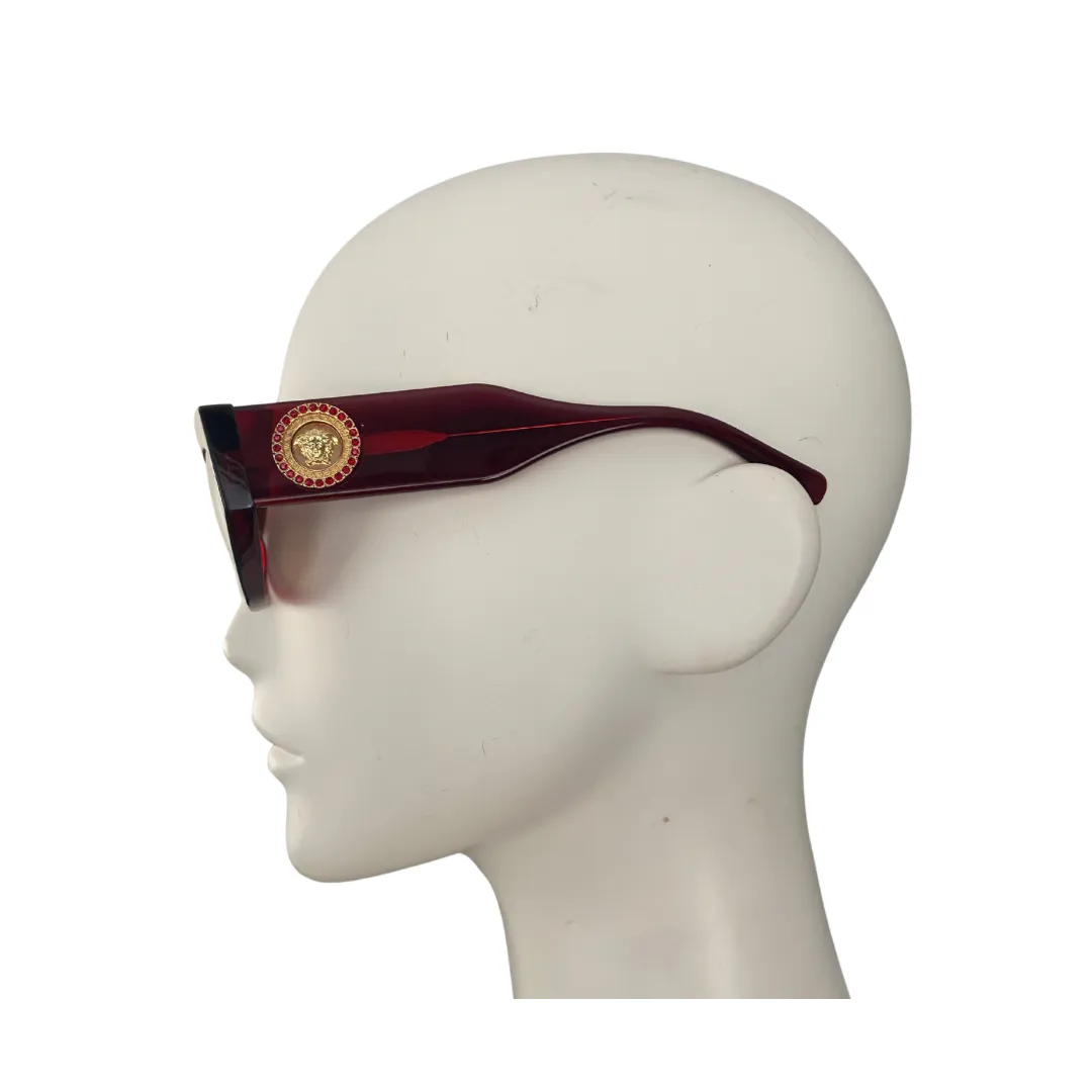 VERSACE Sunglasses VE4376B Eyewear Medusa Crystal Burgundy