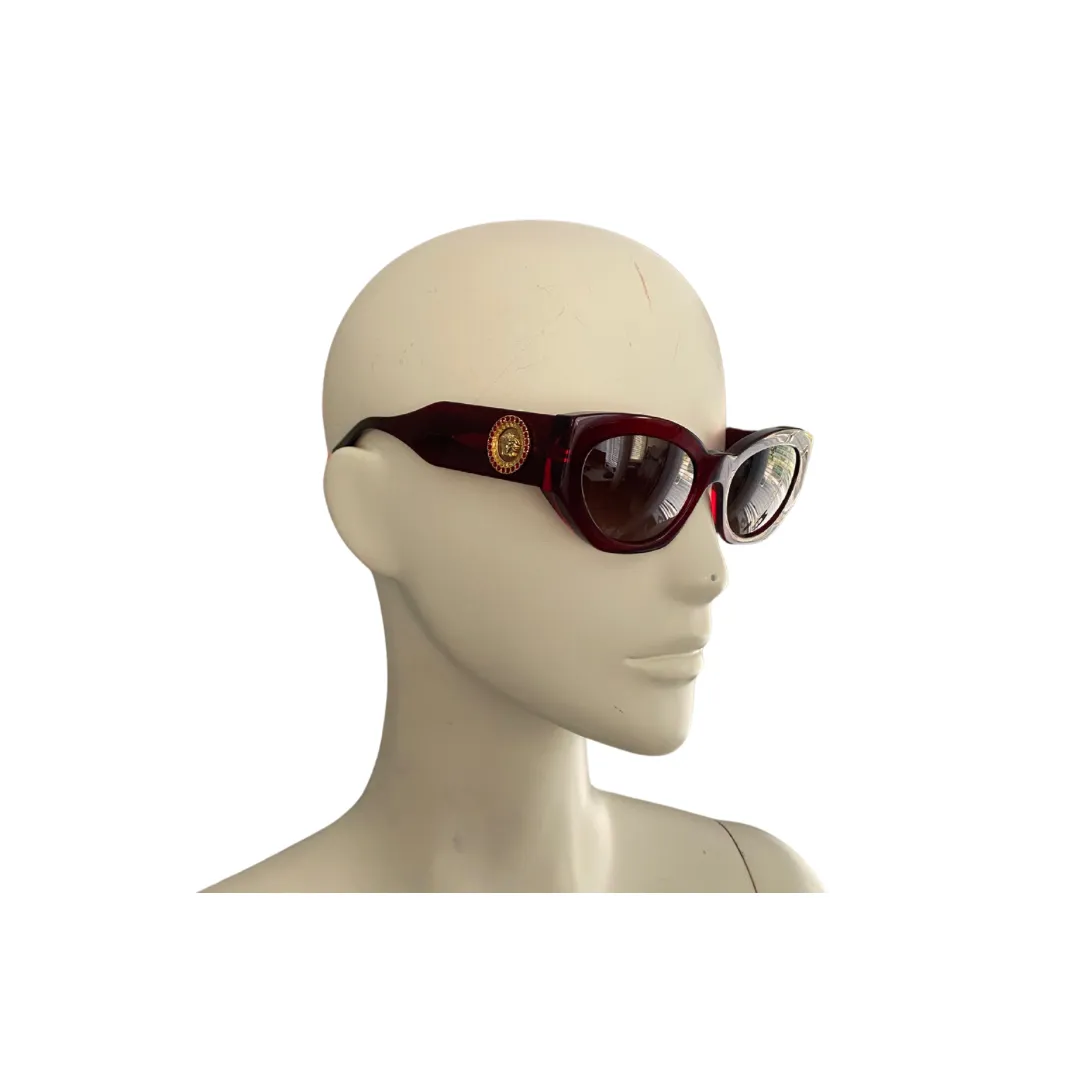 VERSACE Sunglasses VE4376B Eyewear Medusa Crystal Burgundy