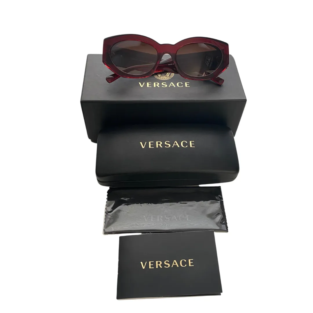 VERSACE Sunglasses VE4376B Eyewear Medusa Crystal Burgundy