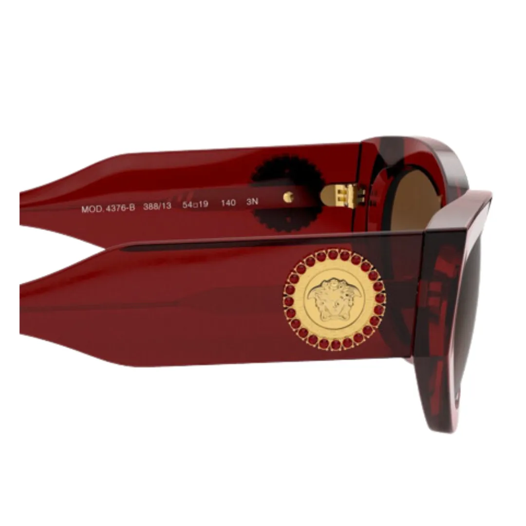 VERSACE Sunglasses VE4376B Eyewear Medusa Crystal Burgundy