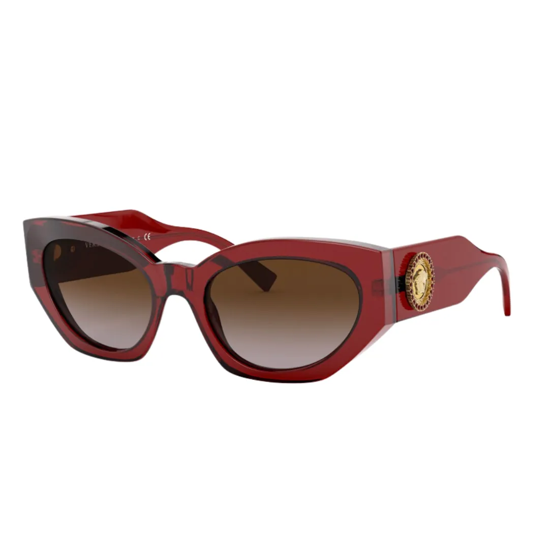 VERSACE Sunglasses VE4376B Eyewear Medusa Crystal Burgundy