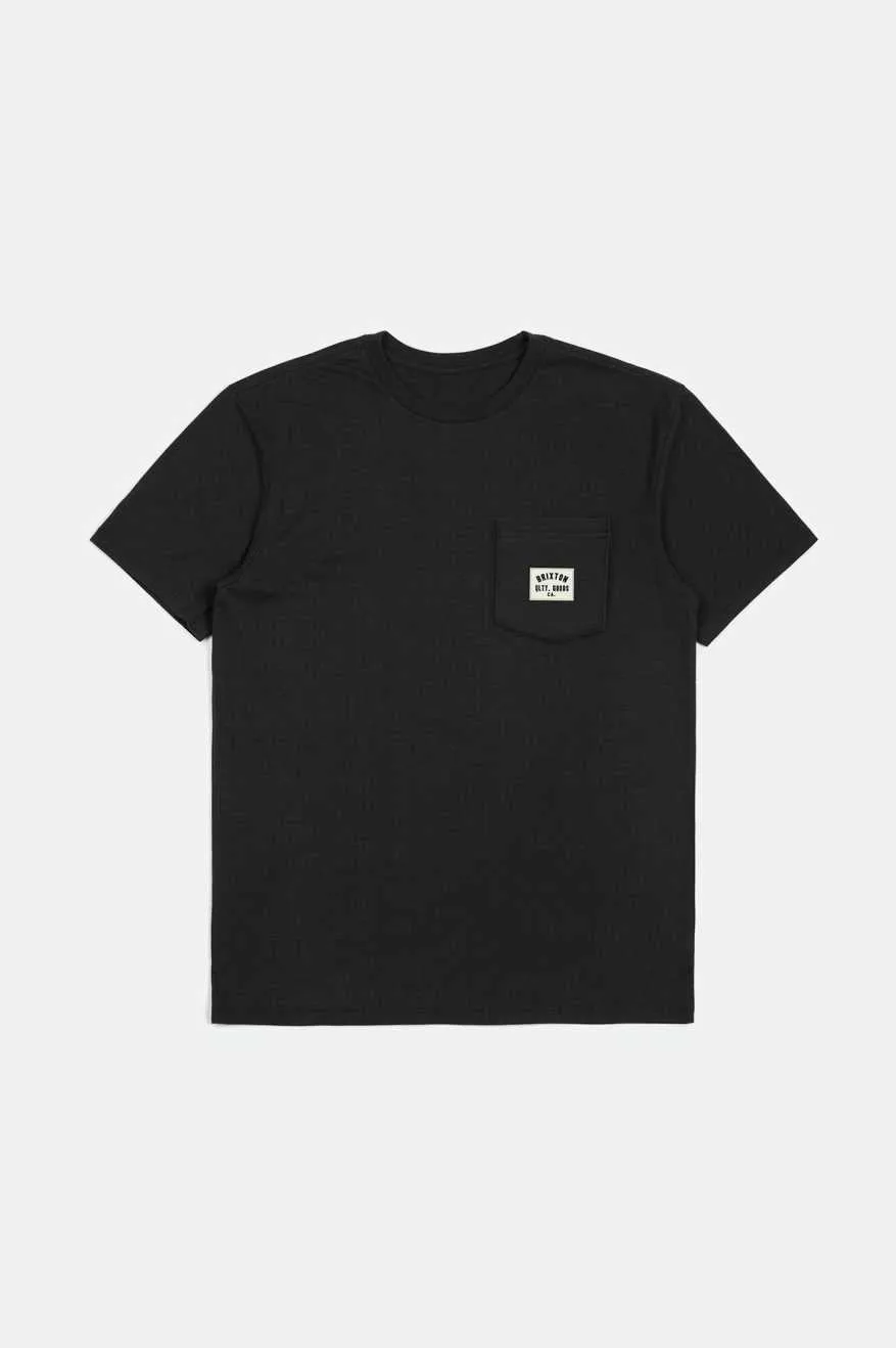 Woodburn S/S Tailored Pocket T-Shirt - Black