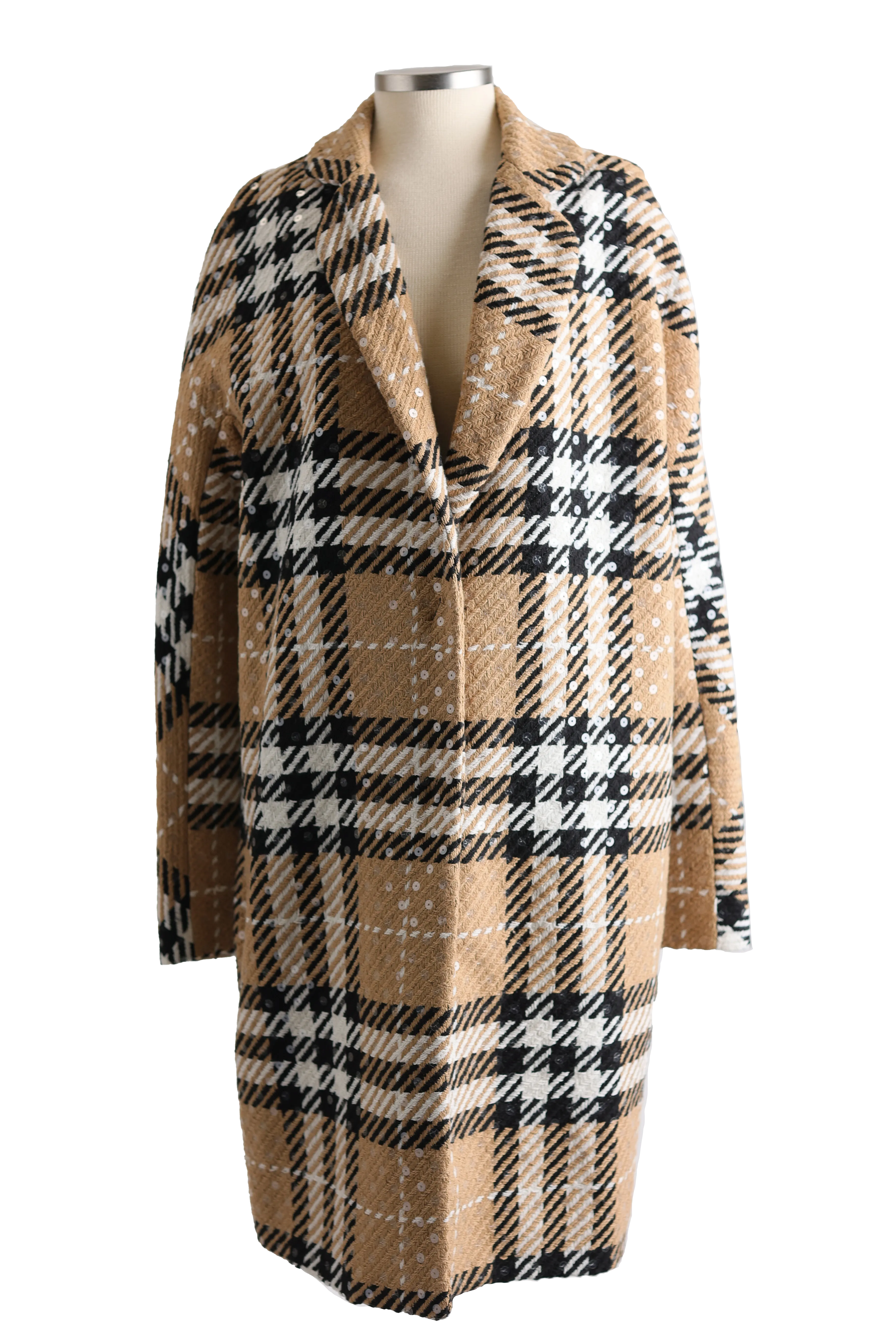 Wool Blend Dress Coat