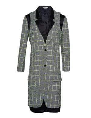 Wool Glen Check Pattern Jacket