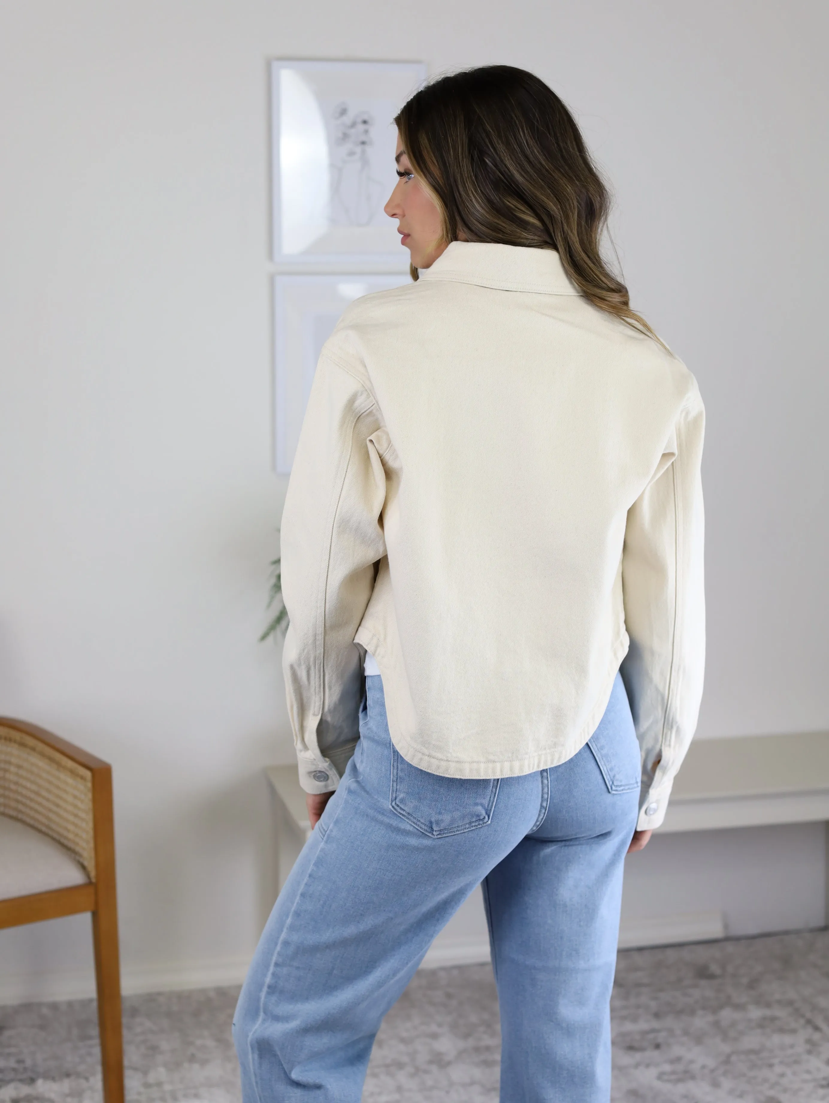 Z Supply - Zara Cropped Denim Jacket - Sand